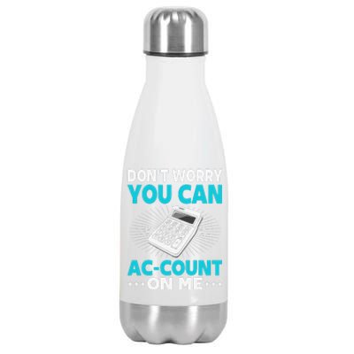 Certified Public Accountant Account Analyst Funny Gift Stainless Steel Insulated Water Bottle