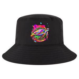 Colorful Painted Abstract Sea Turtle Cool Comfort Performance Bucket Hat