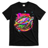 Colorful Painted Abstract Sea Turtle T-Shirt
