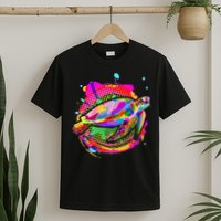 Colorful Painted Abstract Sea Turtle T-Shirt