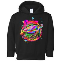 Colorful Painted Abstract Sea Turtle Toddler Hoodie
