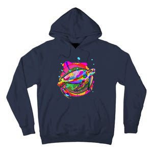 Colorful Painted Abstract Sea Turtle Tall Hoodie