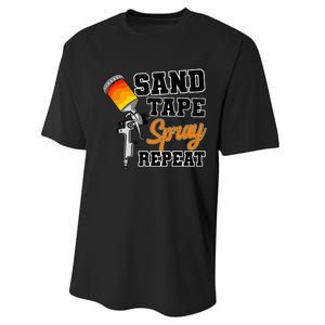 Car Painter Automative Detailing Sand Tape Spray Vehicle Performance Sprint T-Shirt