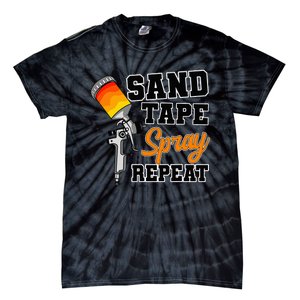 Car Painter Automative Detailing Sand Tape Spray Vehicle Tie-Dye T-Shirt