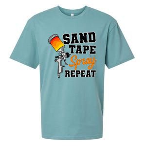 Car Painter Automative Detailing Sand Tape Spray Vehicle Sueded Cloud Jersey T-Shirt