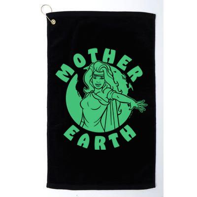 Captain Planet And The Planeteers Earth Day Mother Earth Gift Platinum Collection Golf Towel