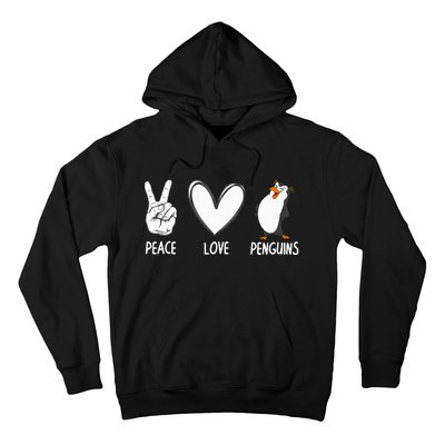 Cool Penguin Art For  Peace Love Penguins Zookeeper Hoodie