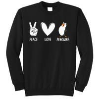 Cool Penguin Art For  Peace Love Penguins Zookeeper Tall Sweatshirt