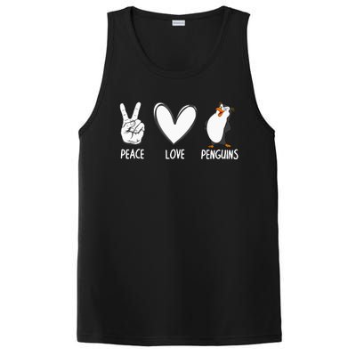 Cool Penguin Art For  Peace Love Penguins Zookeeper PosiCharge Competitor Tank