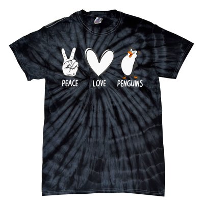 Cool Penguin Art For  Peace Love Penguins Zookeeper Tie-Dye T-Shirt