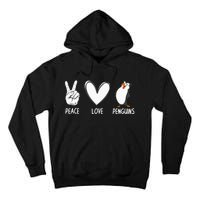 Cool Penguin Art For  Peace Love Penguins Zookeeper Tall Hoodie