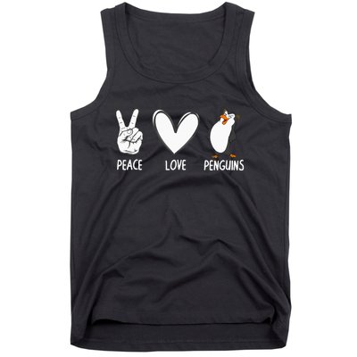 Cool Penguin Art For  Peace Love Penguins Zookeeper Tank Top