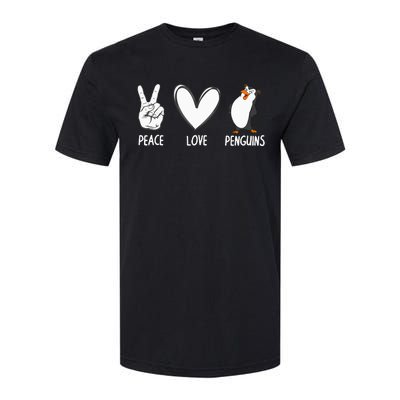 Cool Penguin Art For  Peace Love Penguins Zookeeper Softstyle CVC T-Shirt