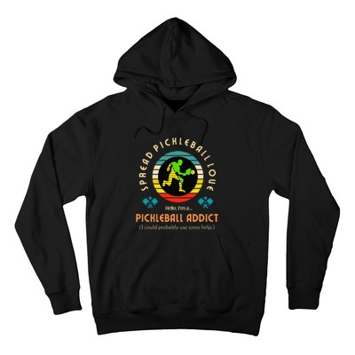 Cool Pickleball Art For Paddle Pickleball Player Hoodie