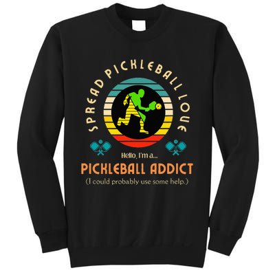 Cool Pickleball Art For Paddle Pickleball Player Sweatshirt