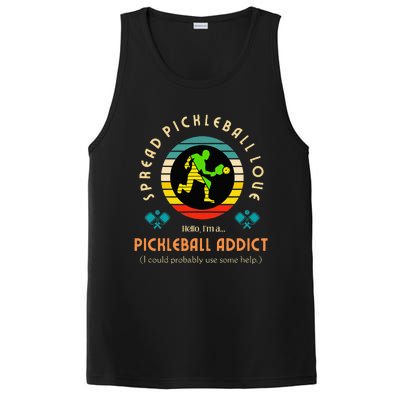 Cool Pickleball Art For Paddle Pickleball Player PosiCharge Competitor Tank