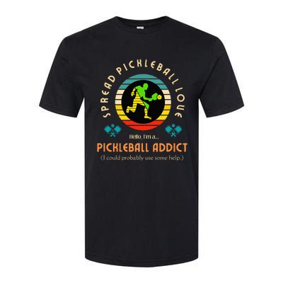 Cool Pickleball Art For Paddle Pickleball Player Softstyle CVC T-Shirt