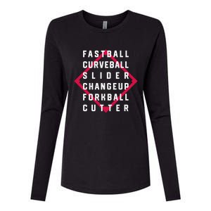 Cool Pitcher Arsenal For Baseball Lover Gift Womens Cotton Relaxed Long Sleeve T-Shirt