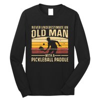 Cool Pickleball Art For Paddle Pickleball Player Long Sleeve Shirt