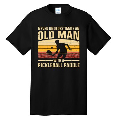 Cool Pickleball Art For Paddle Pickleball Player Tall T-Shirt