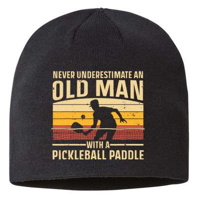 Cool Pickleball Art For Paddle Pickleball Player Sustainable Beanie