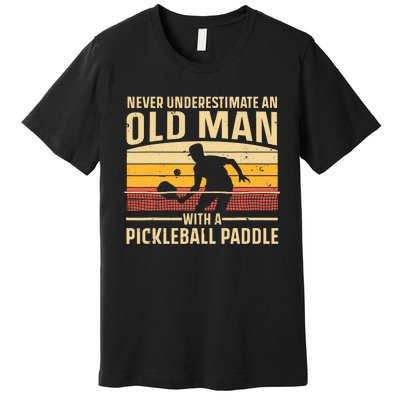 Cool Pickleball Art For Paddle Pickleball Player Premium T-Shirt