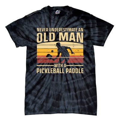 Cool Pickleball Art For Paddle Pickleball Player Tie-Dye T-Shirt