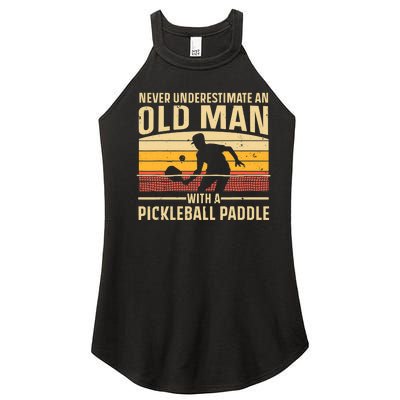 Cool Pickleball Art For Paddle Pickleball Player Women’s Perfect Tri Rocker Tank