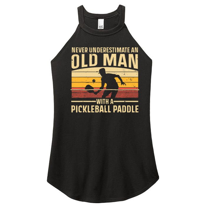 Cool Pickleball Art For Paddle Pickleball Player Women’s Perfect Tri Rocker Tank