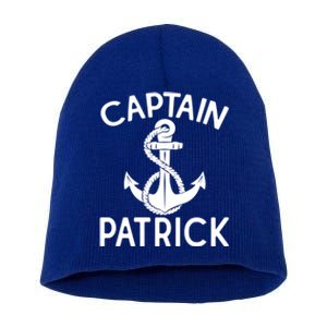 Captain Patrick Anchor Boating Yacht Boat Ship Funny Gift Short Acrylic Beanie