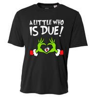 Christmas Pregnancy A Little Who Is Due Cooling Performance Crew T-Shirt