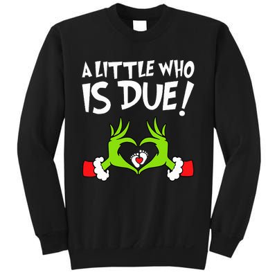 Christmas Pregnancy A Little Who Is Due Sweatshirt