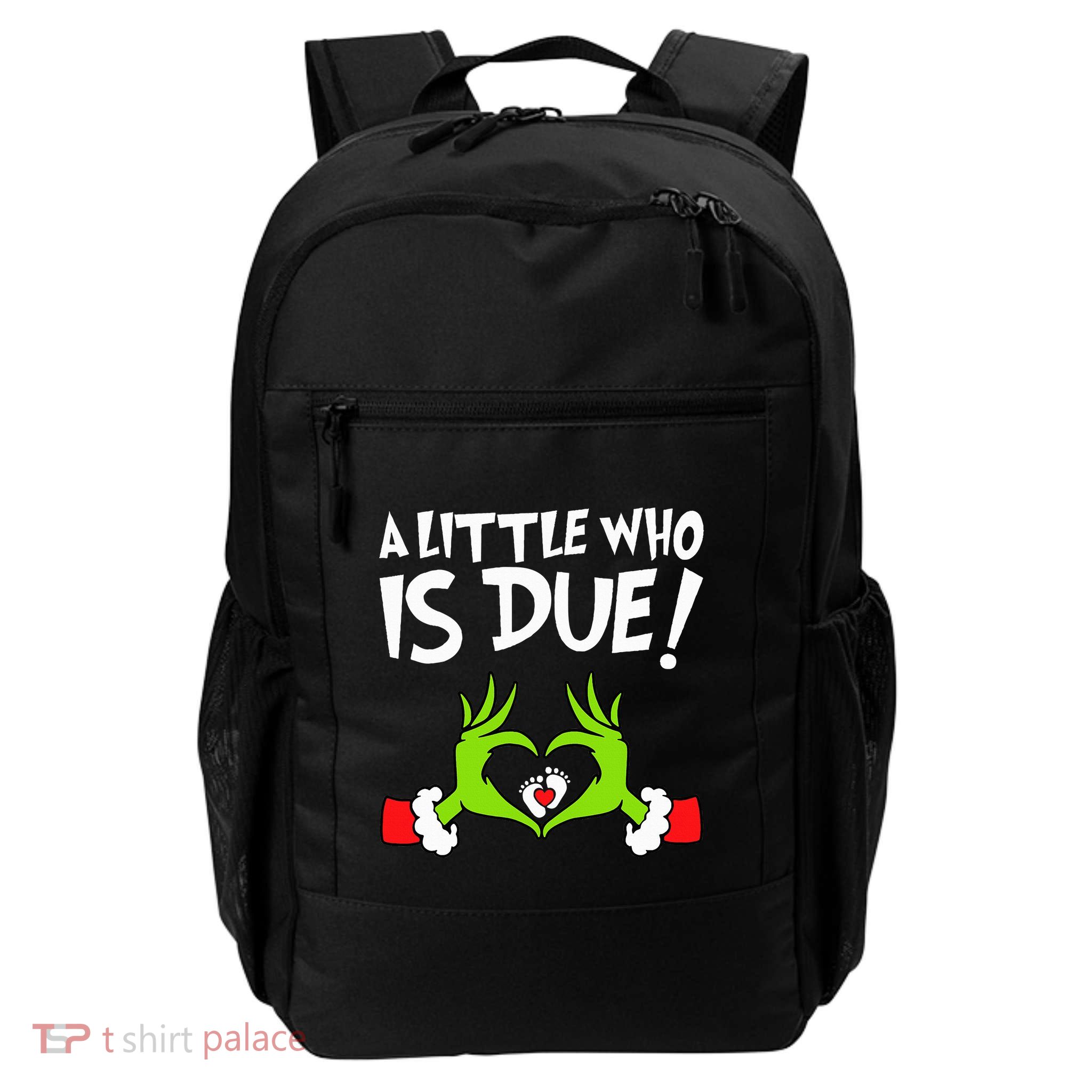 Christmas Pregnancy A Little Who Is Due Daily Commute Backpack