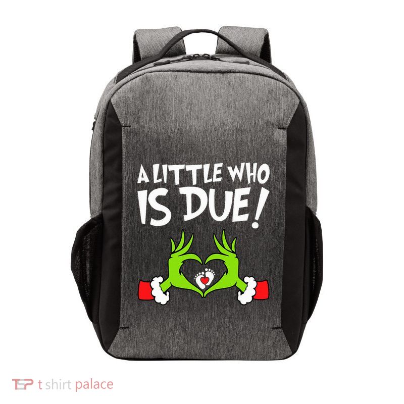 Christmas Pregnancy A Little Who Is Due Vector Backpack