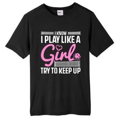 Cool Pickleball Art For Wo Girls Player Pickleball Lover Tall Fusion ChromaSoft Performance T-Shirt