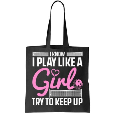 Cool Pickleball Art For Wo Girls Player Pickleball Lover Tote Bag