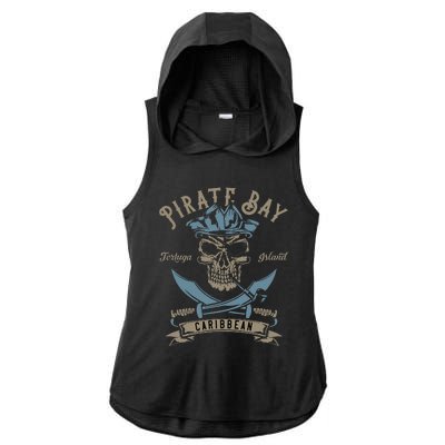 Caribbean Pirate And Saber Pirate Costume Ladies PosiCharge Tri-Blend Wicking Draft Hoodie Tank