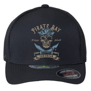 Caribbean Pirate And Saber Pirate Costume Flexfit Unipanel Trucker Cap