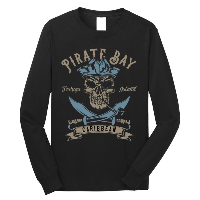 Caribbean Pirate And Saber Pirate Costume Long Sleeve Shirt