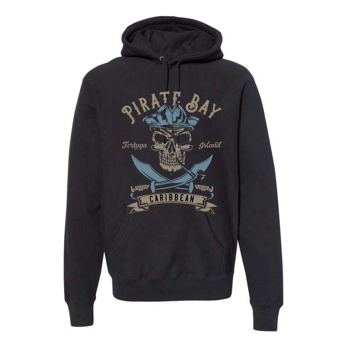 Caribbean Pirate And Saber Pirate Costume Premium Hoodie