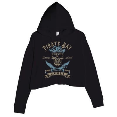 Caribbean Pirate And Saber Pirate Costume Crop Fleece Hoodie