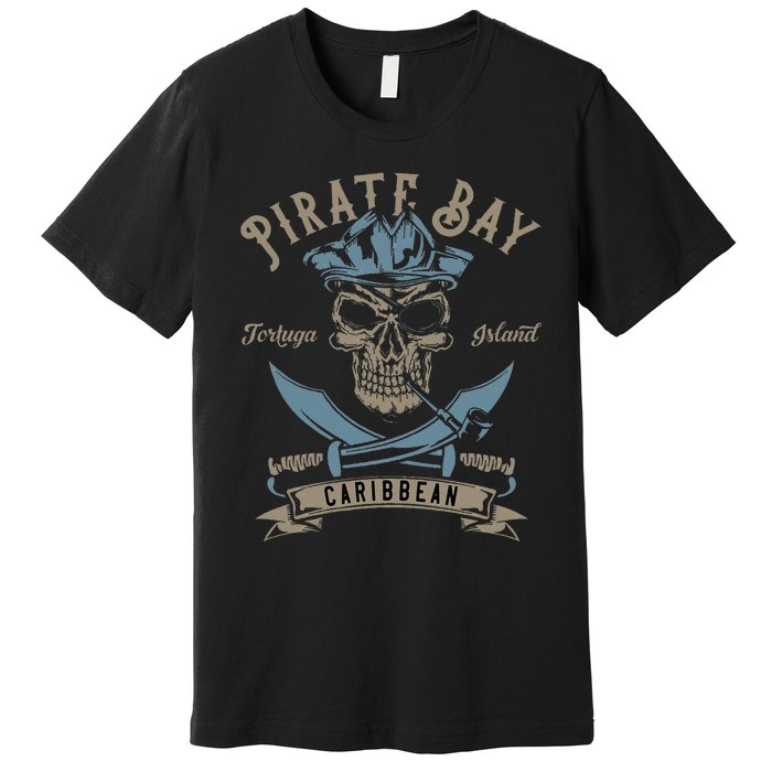 Caribbean Pirate And Saber Pirate Costume Premium T-Shirt