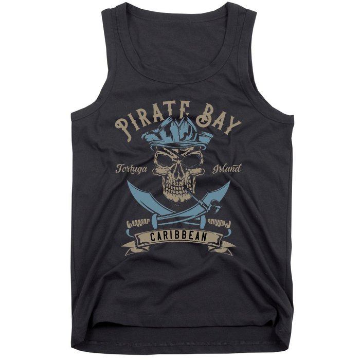 Caribbean Pirate And Saber Pirate Costume Tank Top