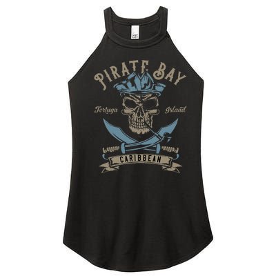 Caribbean Pirate And Saber Pirate Costume Women’s Perfect Tri Rocker Tank