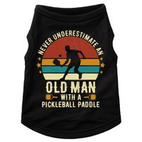 Cool Pickleball Art For Paddle Pickleball Player Doggie Tank