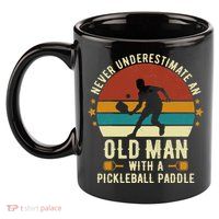 Cool Pickleball Art For Paddle Pickleball Player 11oz C Handle Ceramic Mug