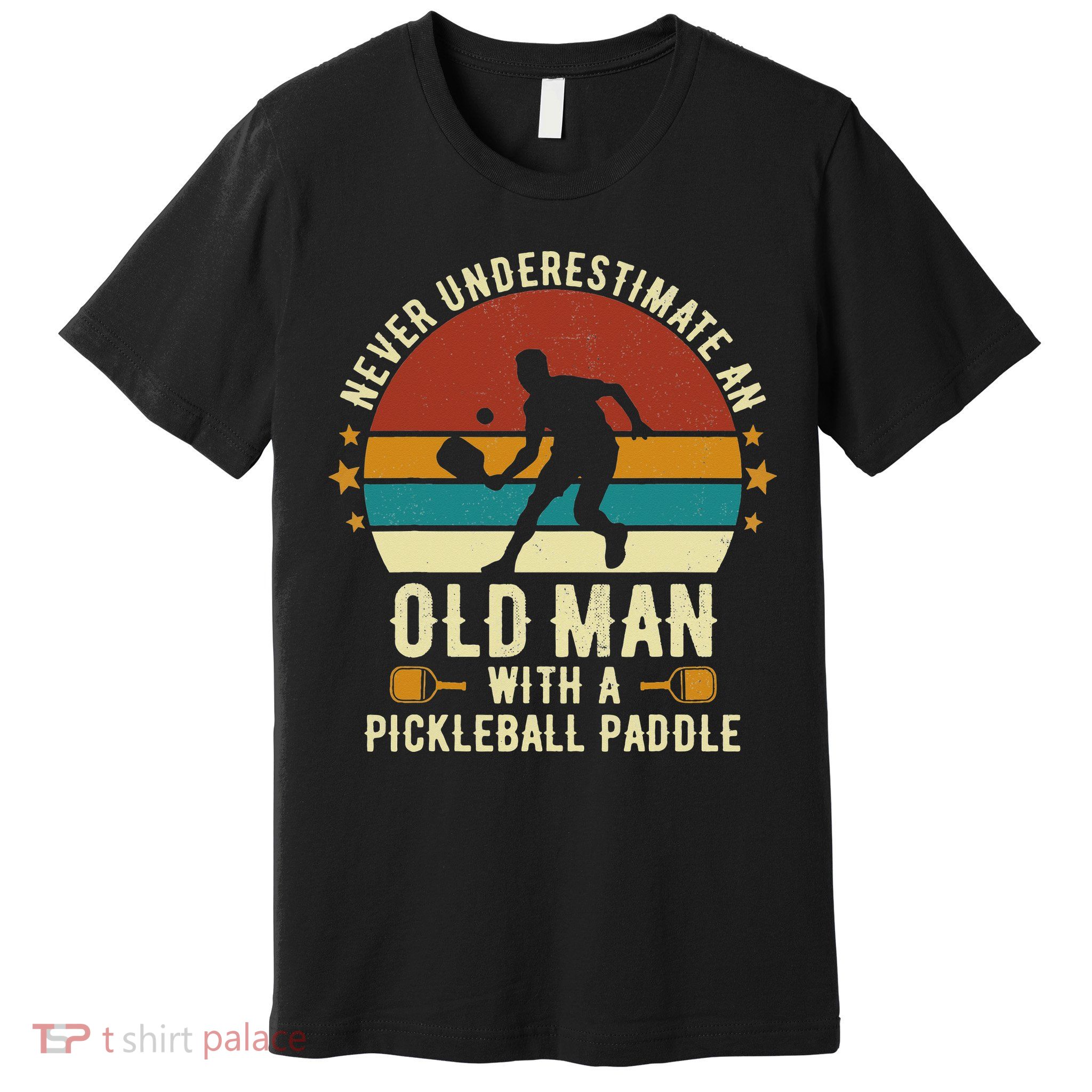 Cool Pickleball Art For Paddle Pickleball Player Premium T-Shirt