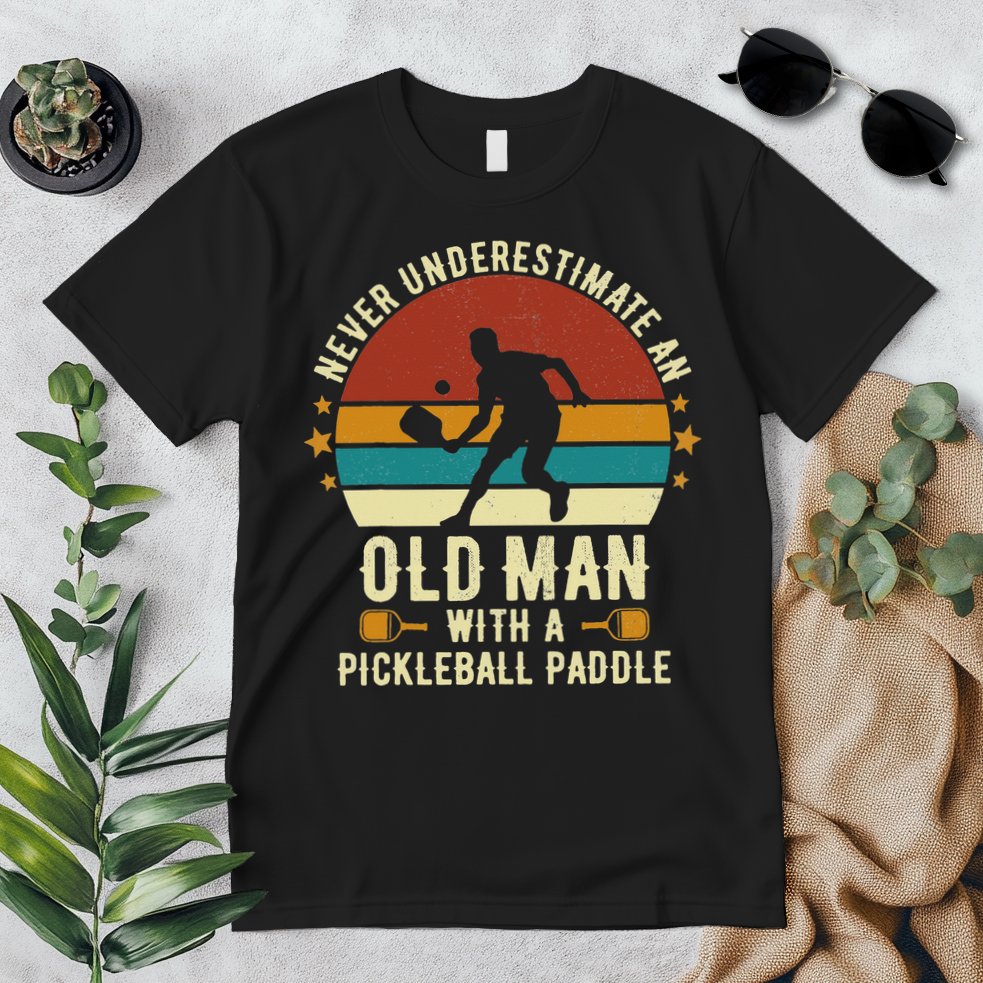 Cool Pickleball Art For Paddle Pickleball Player Premium T-Shirt