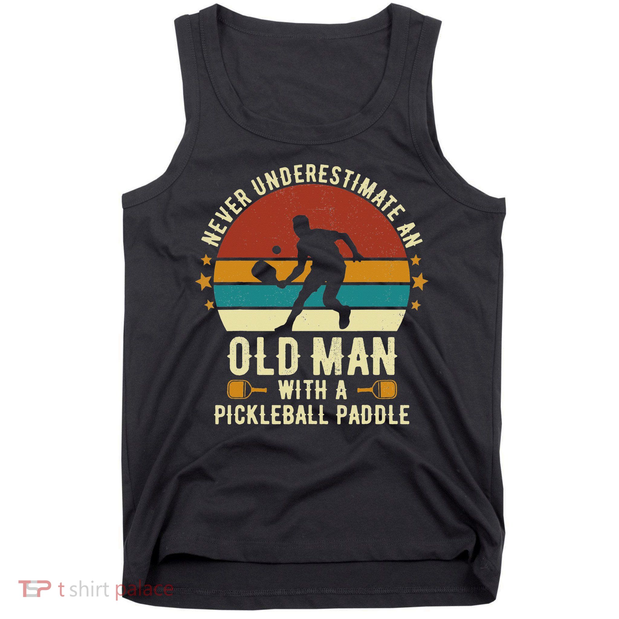 Cool Pickleball Art For Paddle Pickleball Player Tank Top