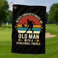 Cool Pickleball Art For Paddle Pickleball Player Golf Towel